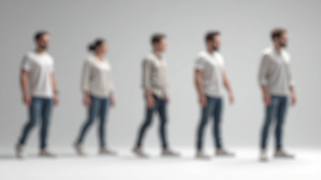 Sequenza di frame che mostra il ciclo di camminata di un personaggio animato da diverse angolazioni